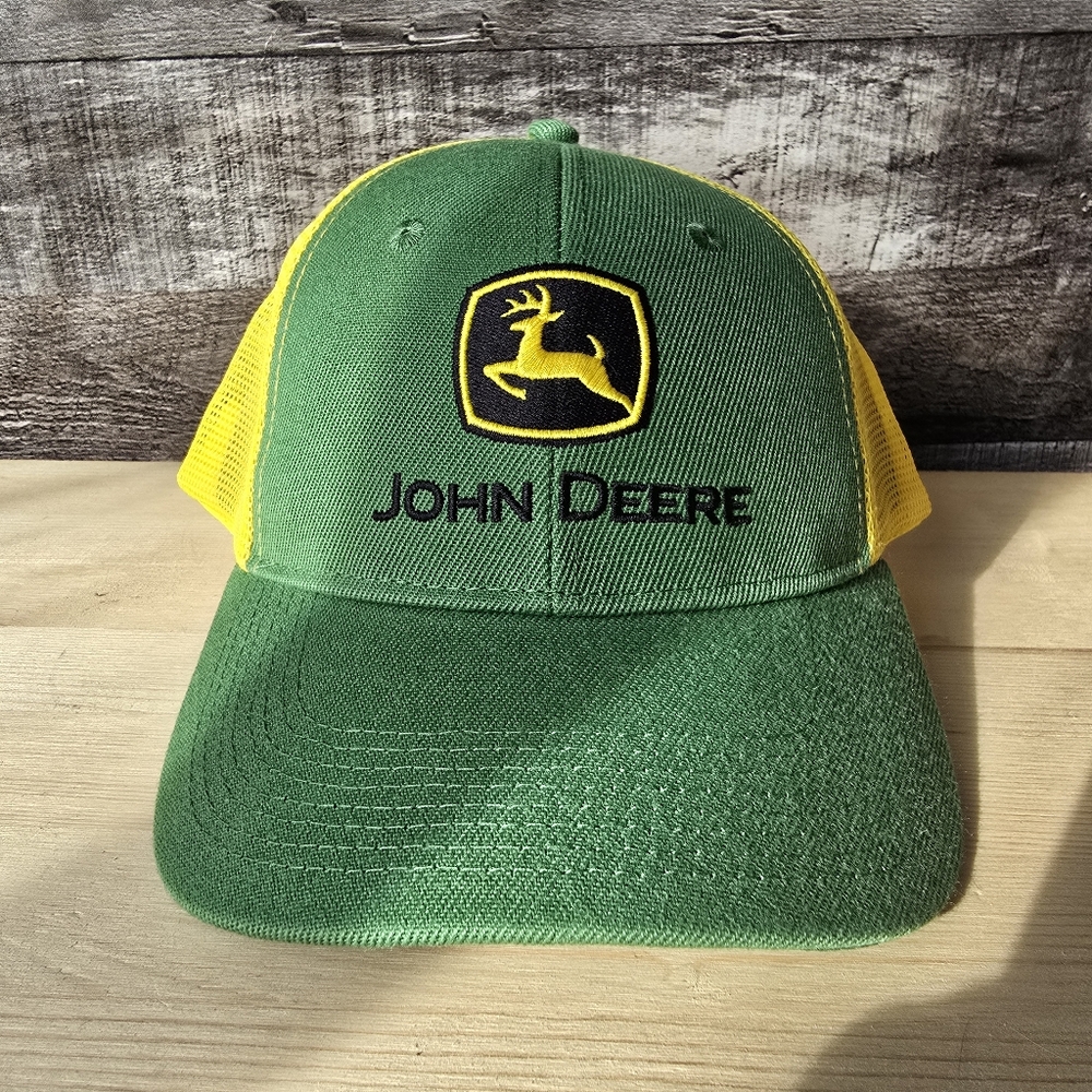 John Deere Core Trucker Snapback Hat JD Green Adult One Size New